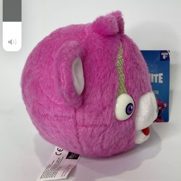 Fortnite Cuddle Team Leader Plush Pink Bear Head Epic Games Russ - Picture 6 of 6